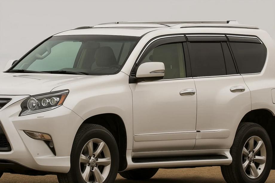 Lexus GX460 2009–2023 Ofuky oken s chromovou lištou Niken Luxury (6 ks) Image