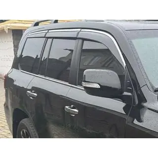 Ofuky oken s chromovanou lištou Niken Luxury (2008-2015, 6 ks) Lexus LX570/450d 2008–2022 fotografie 1