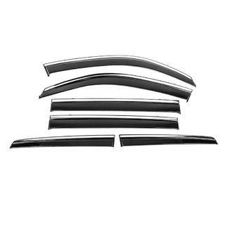 Ofuky oken s chromovou lištou Niken Luxury (6 ks) Toyota Land Cruiser 200 2007–2021 fotografie 2