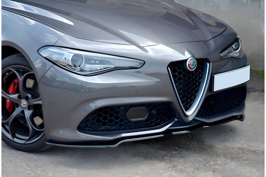 Alfa Romeo Giulia 2016–2022 Přední lip nástavec DPT (2016-2019, černý lesk) Fotografie 1