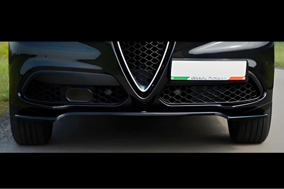 Alfa Romeo Stelvio 2016– Přední lip spoiler DPT V-1 (ABS, lesklá černá) Image
