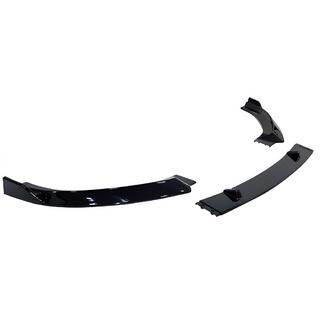 Přední lip spoiler nástavce DPT V-1 (lesklá černá, 3 ks) Audi A3 2012–2020