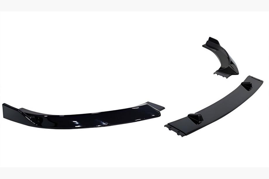 Audi A3 2012–2020 Přední lip spoiler nástavce DPT V-1 (lesklá černá, 3 ks) Image