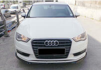 Audi A3 2012–2020 Přední lip spoiler DPT V-3 (Sedan/HB, lesklá černá) fotografie 4