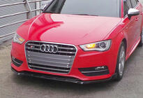 Audi A3 2012–2020 Přední lip spoiler DPT V-3 (Sedan/HB, lesklá černá) fotografie 7