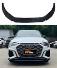Audi A3 2020– Přední lip spoiler DPT V-1 (lesklá černá) fotografie 1