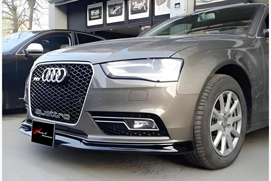 Audi A4 B8 2007–2015 Přední lip spoiler DPT (2011-2015, k lakování) Image