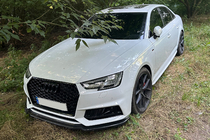 Audi A4 B9 2015–2024 Přední lip nástavec DPT V-1 (pro S-Line, 2015-2019, lesklá černá) fotografie 7
