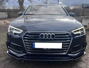 Audi A4 B9 2015–2024 Přední lip nástavec DPT V-1 (pro S-Line, 2015-2019, lesklá černá) fotografie 4