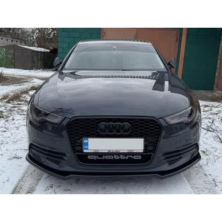 Přední lip spoiler DPT V-2 (pro S-Line, 2011-2015) (černý lesk)