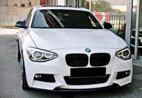 BMW řada 1 F20/F21 2011–2019 Přední lip spoiler DPT V-3 (pro M Performance Style, černý lesk) fotografie 3