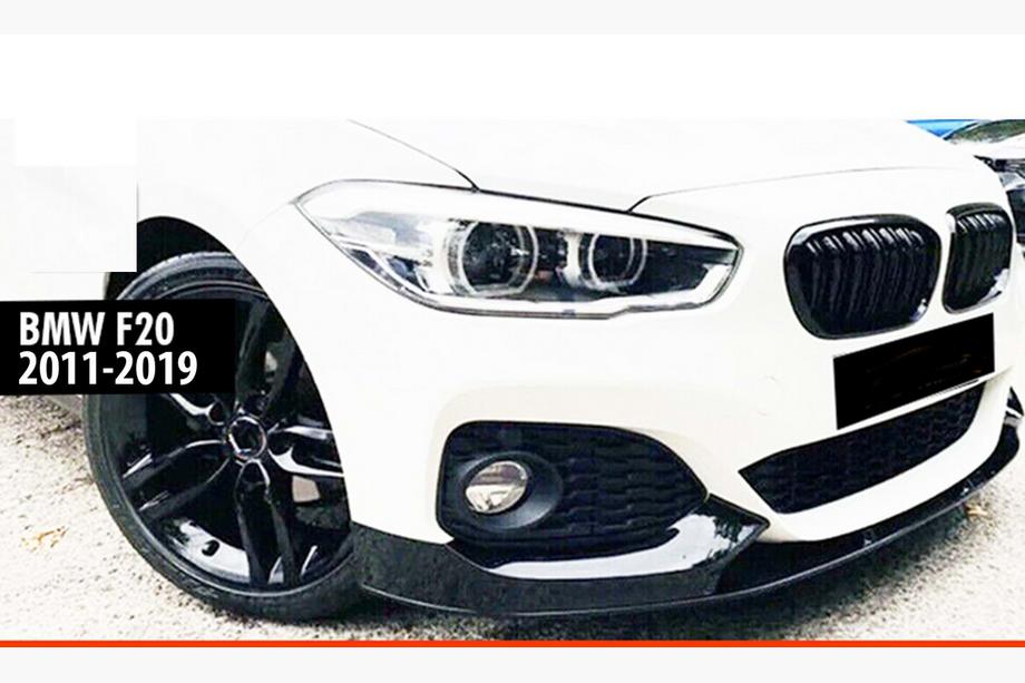 BMW řada 1 F20/F21 2011–2019 Přední lip nástavce DPT V-2 (pro M Performance, lesklá černá, 4 ks) Fotografie 1