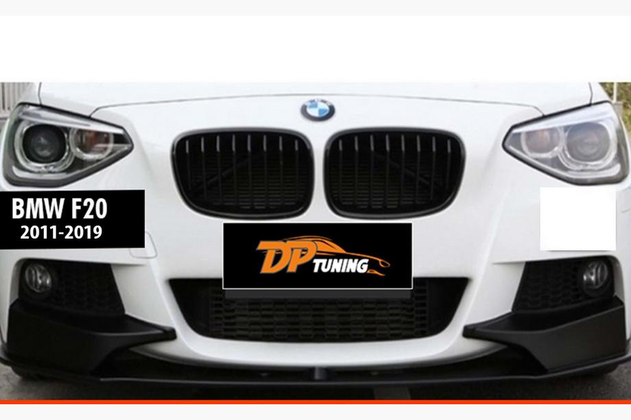 BMW řada 1 F20/F21 2011–2019 Přední lip nástavec DPT V-1 (pro M Performance, lesklá černá, 2 ks) Fotografie 3