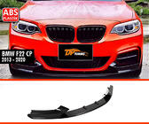 BMW řady 2 F22/F23 2014–2021 Přední lip nástavec DPT V-1 (pro M Performance, černý lesk) fotografie 1