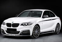BMW řady 2 F22/F23 2014–2021 Přední lip spoiler DPT V-2 (pro M Performance, černý lesk) fotografie 1