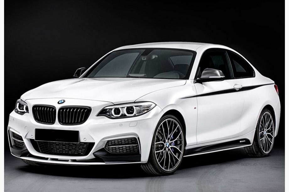 BMW řady 2 F22/F23 2014–2021 Přední lip spoiler DPT V-2 (pro M Performance, černý lesk) Image
