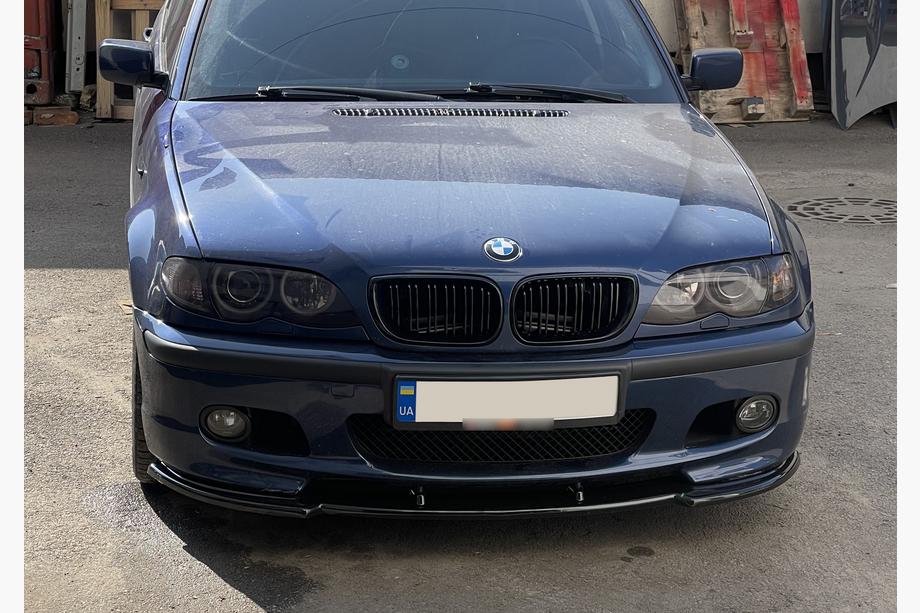 BMW řada 3 E46 1998–2006 Přední lip nástavec DPT V-1 (pro M Sport, černý lesk) Fotografie 7