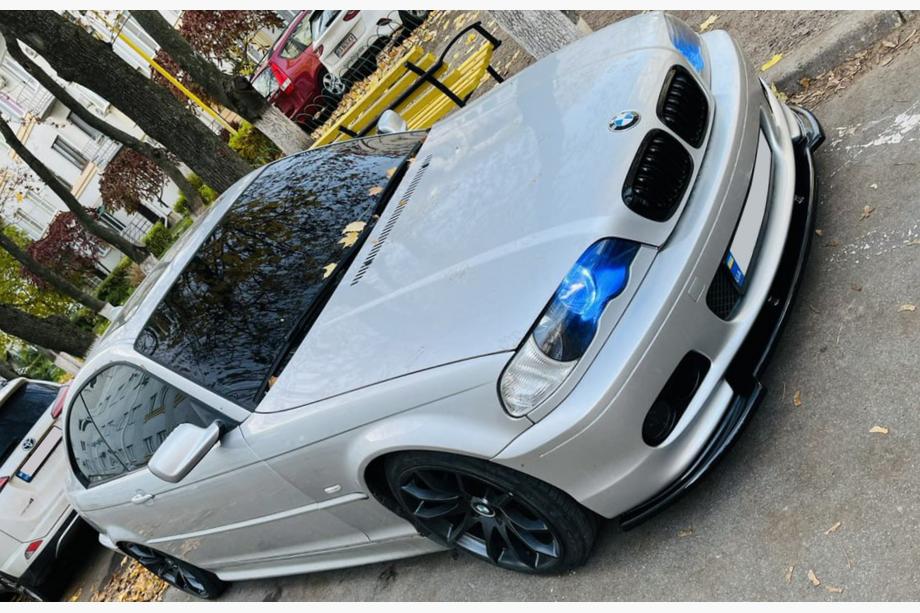 BMW řada 3 E46 1998–2006 Přední lip nástavec DPT V-1 (pro M Sport, černý lesk) Fotografie 9