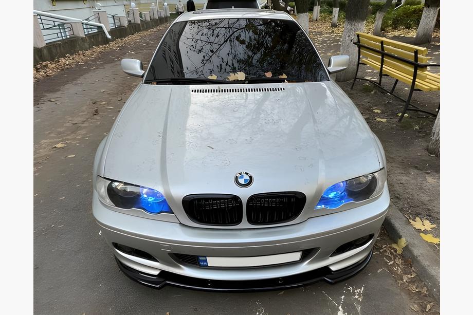 BMW řada 3 E46 1998–2006 Přední lip nástavec DPT V-1 (pro M Sport, černý lesk) Fotografie 12