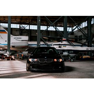 Přední lip spoiler DPT V-2 (pro M Sport, lesklá černá) BMW řada 3 E46 1998–2006 fotografie 4
