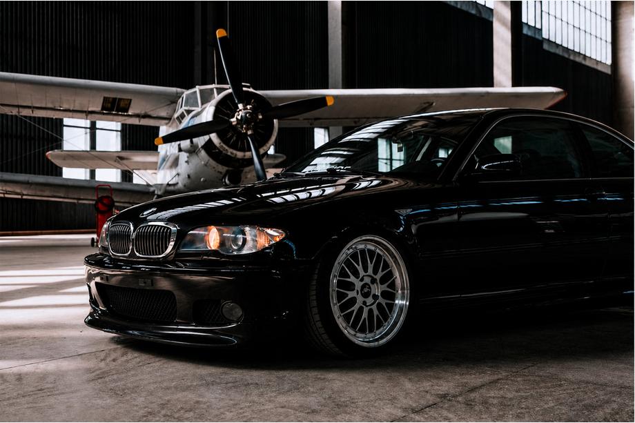 BMW řada 3 E46 1998–2006 Přední lip spoiler DPT V-2 (pro M Sport, lesklá černá) Fotografie 1