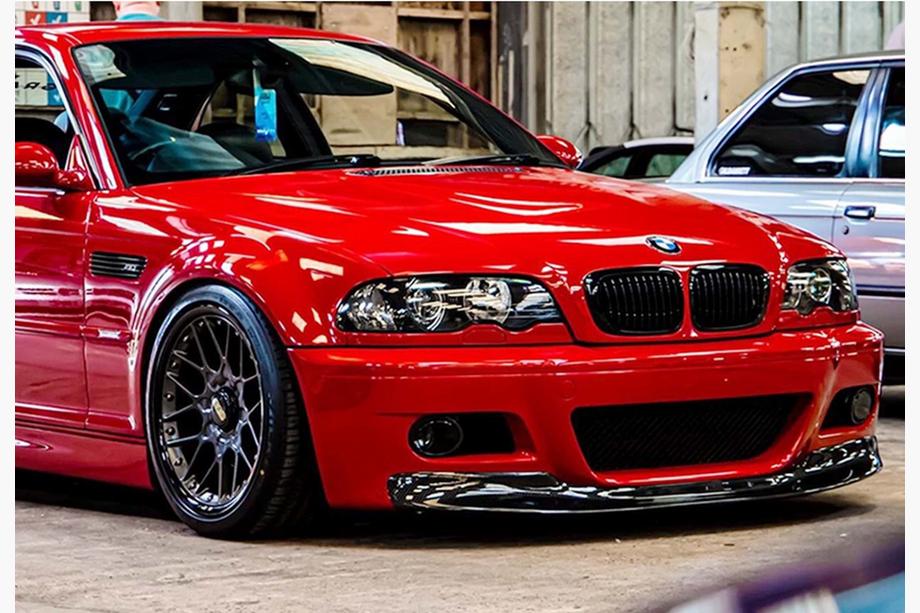 BMW řada 3 E46 1998–2006 Přední lip nástavec DPT (pro M3, lesklá černá) Image