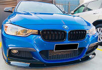 BMW řada 3 F30/F31 2012–2019 Přední lip spoiler DPT (pro M Performance, lesklá černá) fotografie 2