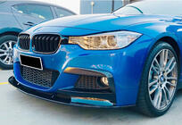 BMW řada 3 F30/F31 2012–2019 Přední lip spoiler DPT (pro M Performance, lesklá černá) fotografie 3