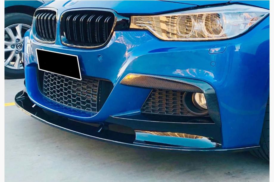 BMW řada 3 F30/F31 2012–2019 Přední lip spoiler DPT (pro M Performance, lesklá černá) Image