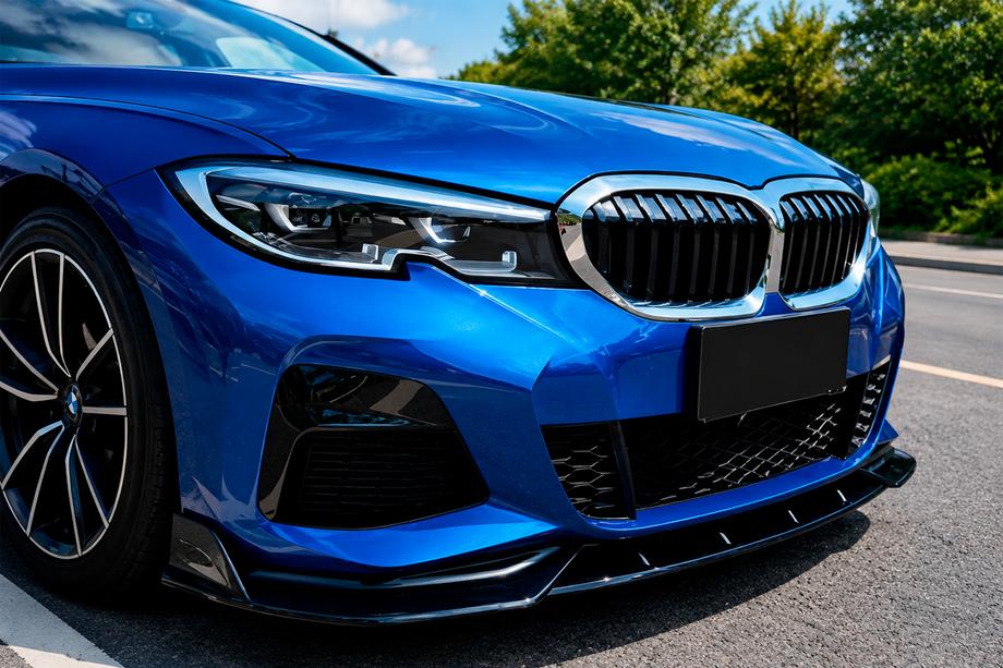 BMW řada 3 G20/G21 2018– Přední lip spoiler DPT V-2 (pro M Technic, lesklá černá) Image