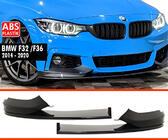 BMW řada 4 F32/F33/F36 2012–2020 Přední lip nástavec DPT V-4 (pro M Technic, lesklá černá) fotografie 1