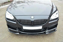 BMW řady 6 F12/F13/F06 2011–2018 Přední lip spoiler DPT (pro M Performance, lesklá černá) fotografie 2