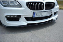 BMW řady 6 F12/F13/F06 2011–2018 Přední lip spoiler DPT (pro M Performance, lesklá černá) fotografie 3
