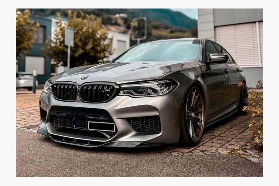 BMW řada 5 G30/G31 2017–2023 Přední lip nástavec DPT (pro M5, 2017-2020, černý lesk) Fotografie 3