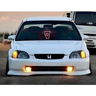 Přední lip spoiler DPT V-1 (lesklá černá) Honda Civic 1995–2001