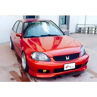Přední lip spoiler DPT V-2 (lesklá černá) Honda Civic 1995–2001 fotografie 2