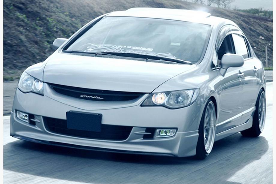 Honda Civic Sedan VIII 2006–2011 Přední lip nástavec DPT (2006-2009, k lakování) Fotografie 2