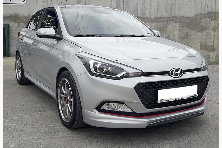 Hyundai I-20 2014–2020 Přední lip spoiler DPT (lesklá černá) Image