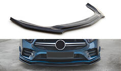 Mercedes A-class W177 2018– Přední lip spoiler DPT V-2 (lesklá černá) fotografie 1