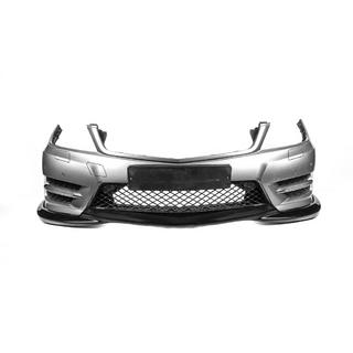 Lip spoiler na přední nárazník DPT V2 (2011-2015, lesklá černá) Mercedes C-class W204 2007–2015 fotografie 3