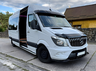 Mercedes Sprinter W906 2006–2018 Přední lip spoiler DPT (lesklá černá) fotografie 4