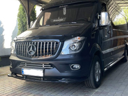 Mercedes Sprinter W906 2006–2018 Přední lip spoiler DPT (lesklá černá) fotografie 5