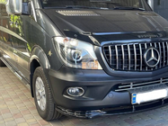 Mercedes Sprinter W906 2006–2018 Přední lip spoiler DPT (lesklá černá) fotografie 11