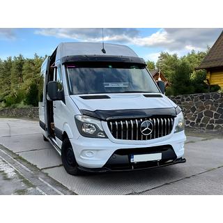 Přední lip spoiler DPT (lesklá černá) Mercedes Sprinter W906 2006–2018 fotografie 3