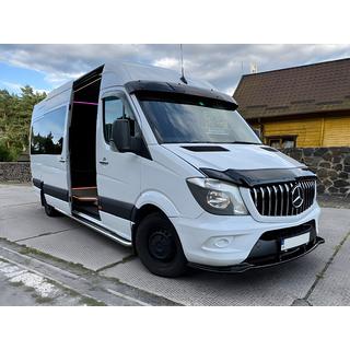 Přední lip spoiler DPT (lesklá černá) Mercedes Sprinter W906 2006–2018 fotografie 4