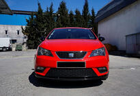 Seat Ibiza 2010–2017 Přední lip spoiler DPT V-1 (lesklá černá) fotografie 1