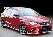 Seat Ibiza 2010–2017 Přední lip spoiler DPT V-2 (lesklá černá) fotografie 2