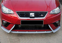 Seat Ibiza 2010–2017 Přední lip spoiler DPT V-2 (lesklá černá) fotografie 4