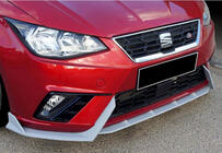 Seat Ibiza 2010–2017 Přední lip spoiler DPT V-2 (lesklá černá) fotografie 1