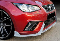 Seat Ibiza 2010–2017 Přední lip spoiler DPT V-2 (lesklá černá) fotografie 11